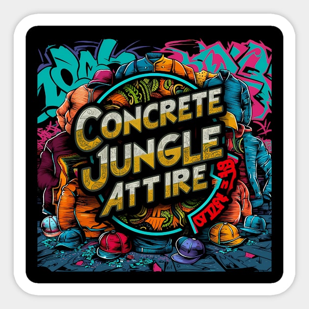 Concrete Jungle Attire Streetware Fashion Sticker by keng-dela